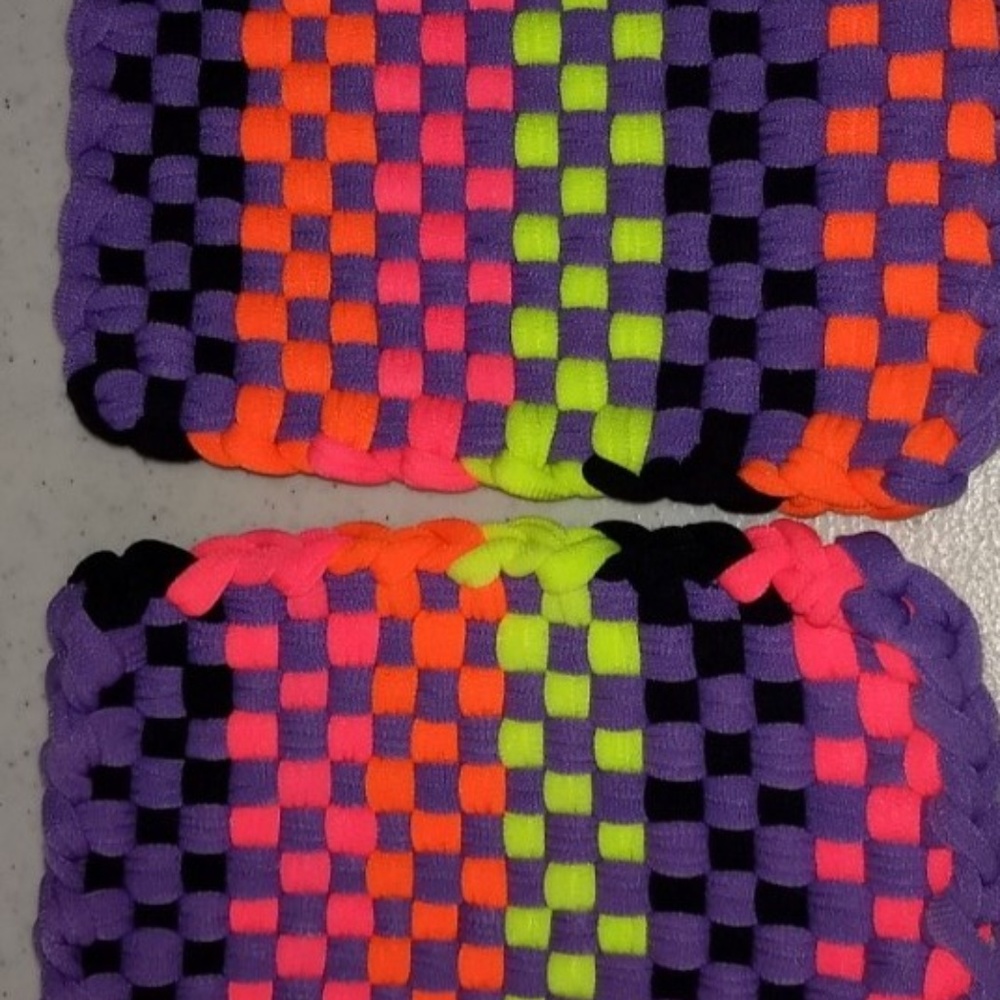 hand made different color costers